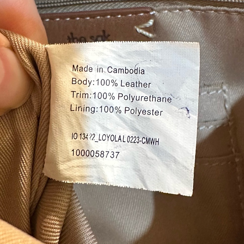 🌟HP🌟The Sak Loyola Tan Leather Mini Convertible Backpack Tobacco Floral - Picture 11 of 16
